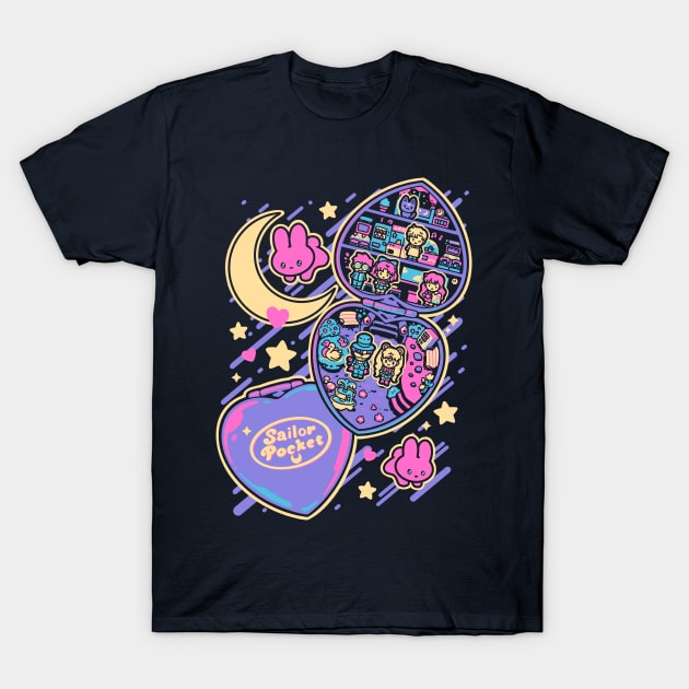 Moon Pocket T-Shirt by Pixeleyebat